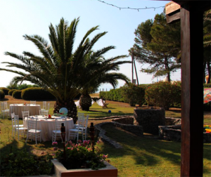 Hochzeitscatering auf Sardinien - unter Dattelpalmen speisen bei frischer Meeresbriese 